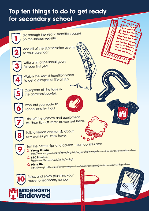 Y6 top transition tips 2022