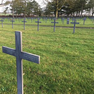 Graves at the Neuville-St Vaast German War Cemetery