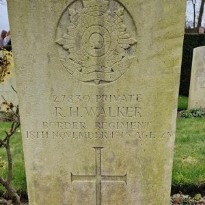The grave of old Bridgnorthian Robert Harry Walker