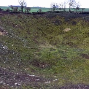 The Crater was created by a large mine detonation