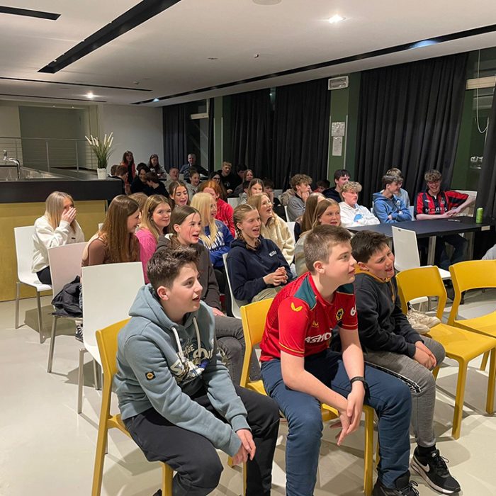 An enthralled audience