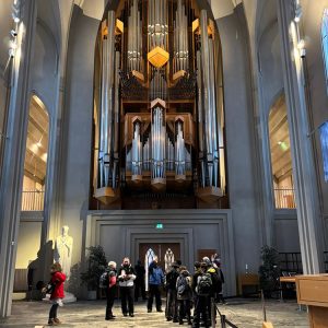 Inside Hallgrímskirkja Church