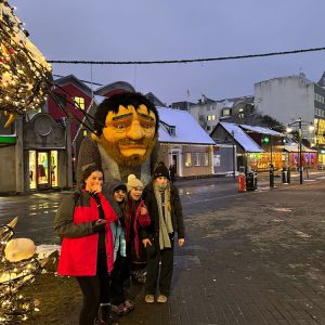 Giant Trolls on Laugavegur Street